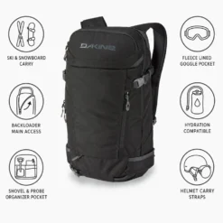 Zaino Dakine Heli Pro 24L Black