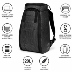 Zaino Db Hugger Backpack 20L Reflective Black