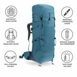 Zaino Deuter Aircontact Core 50+10 Atlantic Ink
