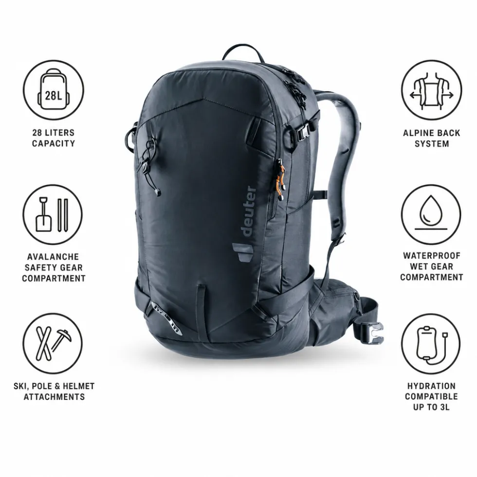 Zaino Deuter Freerider 28 SL Black