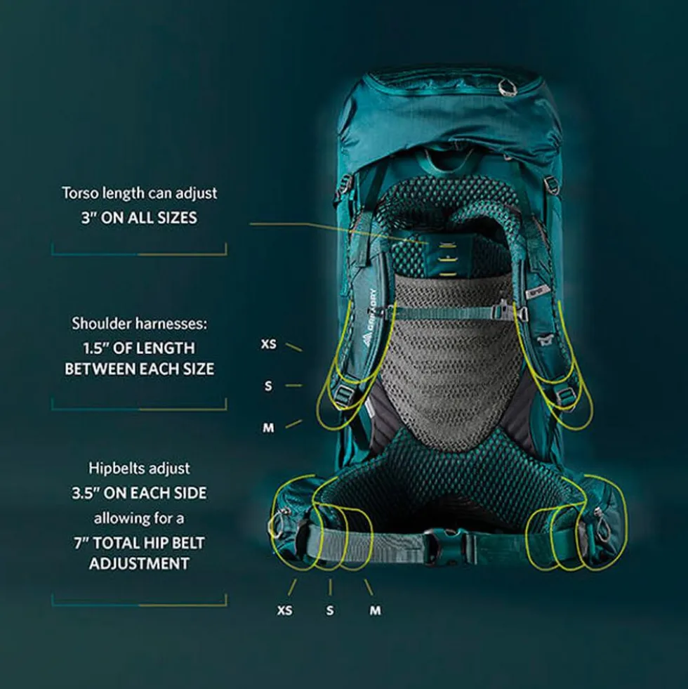 Zaino Gregory Deva 60 Emerald Green