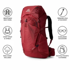 Zaino Gregory Jade 38 Ruby Red