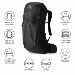 Zaino Gregory Zulu 40 Volcanic Black