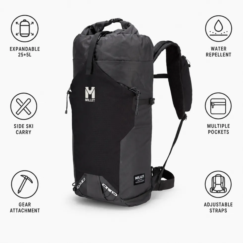 Zaino Millet Mixt 25+5 Black