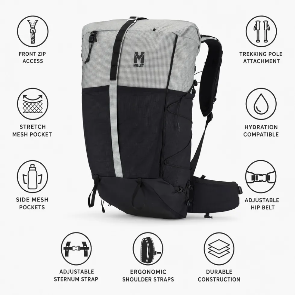Zaino Millet Parmelan 35 Silverstone Black