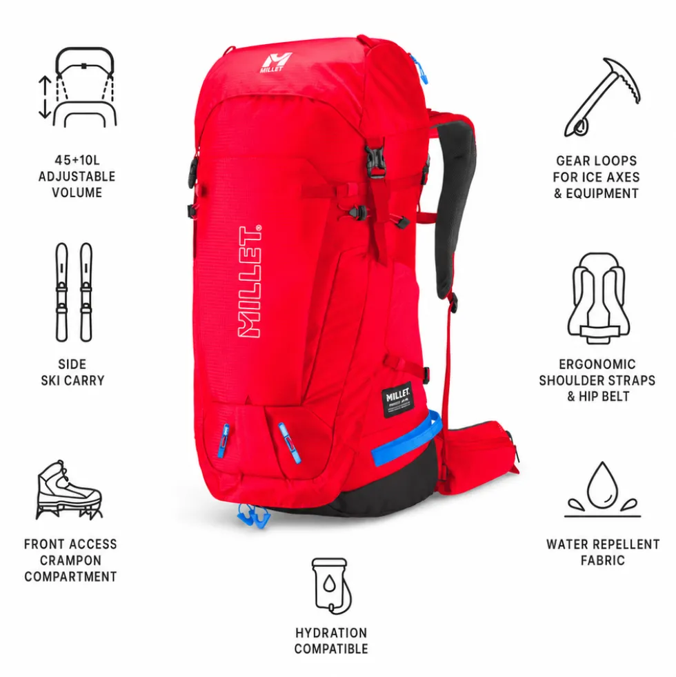Zaino Millet Peuterey 45+10 Red