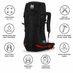 Zaino Millet Prolighter 30+10 Black