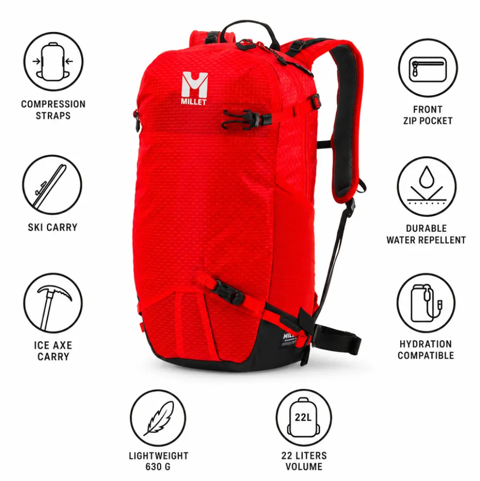 Zaino Millet Prolighter 22L Red