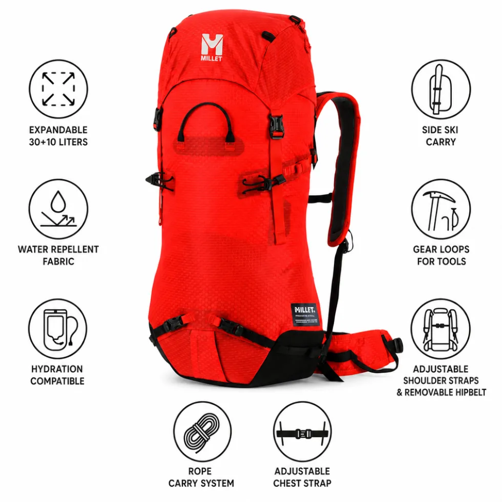 Zaino Millet Prolighter 30+10 Red