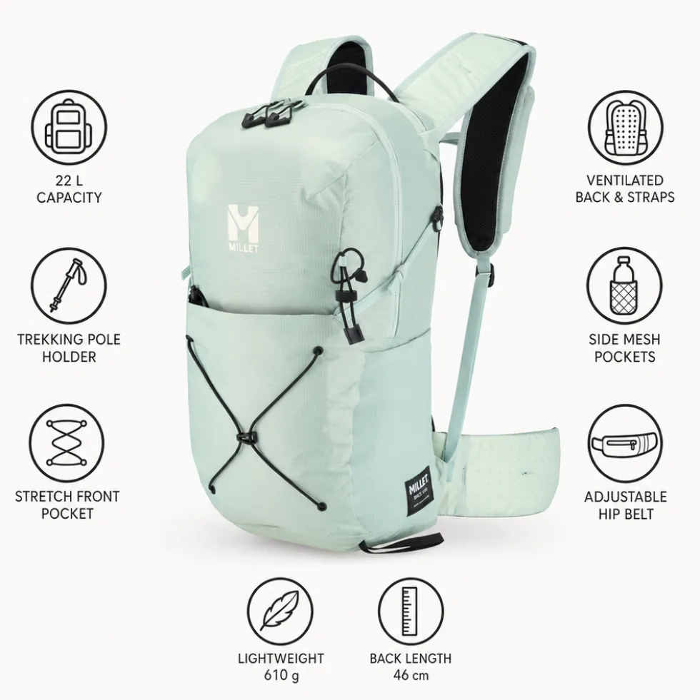 Zaino Millet Seneca Lt 22 Seaweed