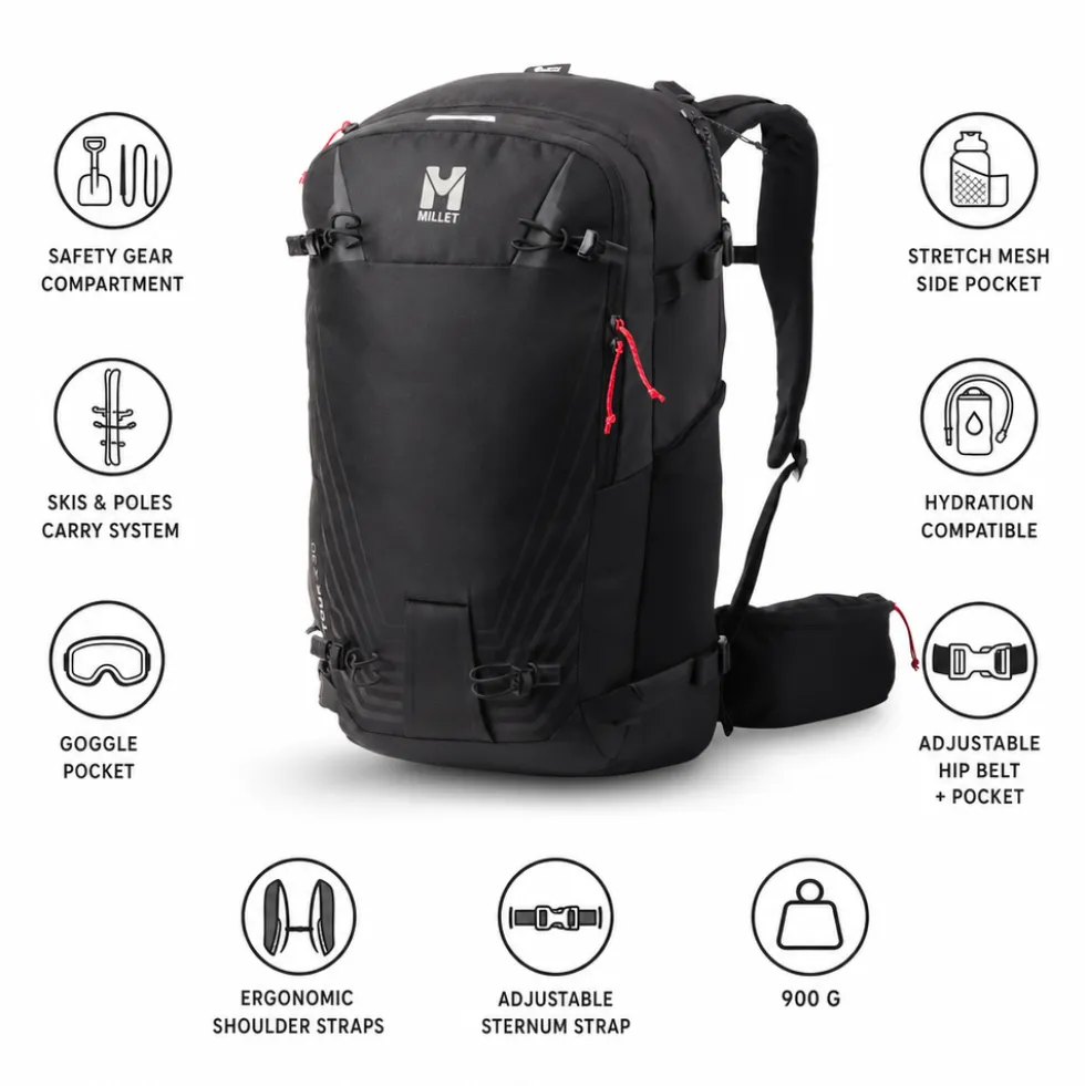 Zaino Millet Tour 30 Black
