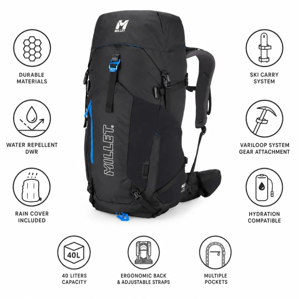 Zaino Millet Ubic 40L E-Black