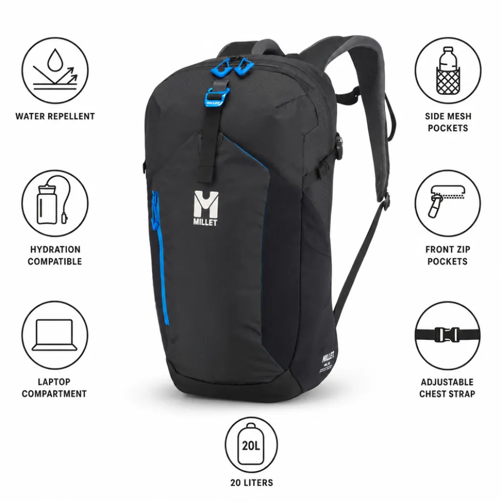 Zaino Millet Ubic 20L E-Black
