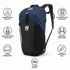 Zaino Millet Ubic 20L E-Black Dark Blue
