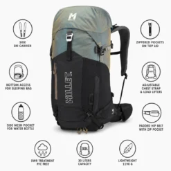 Zaino Millet Ubic 30L E-Black Sand