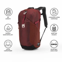 Zaino Millet Ubic 20L E-Dark Red