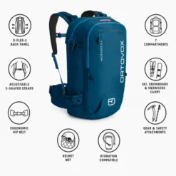 Zaino Ortovox Haute Route 30 S Petrol Blue
