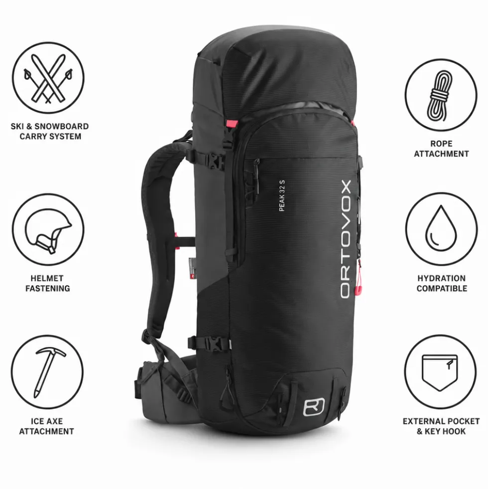 Zaino Ortovox Peak 32 S Black Raven