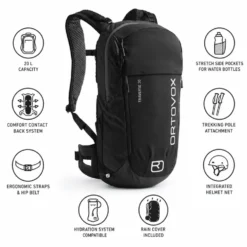 Zaino Ortovox Traverse 20 Black Raven