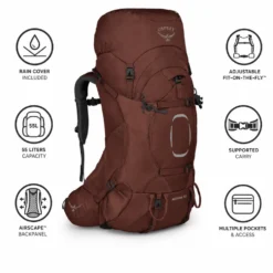 Zaino Osprey Aether 55 Acorn Red