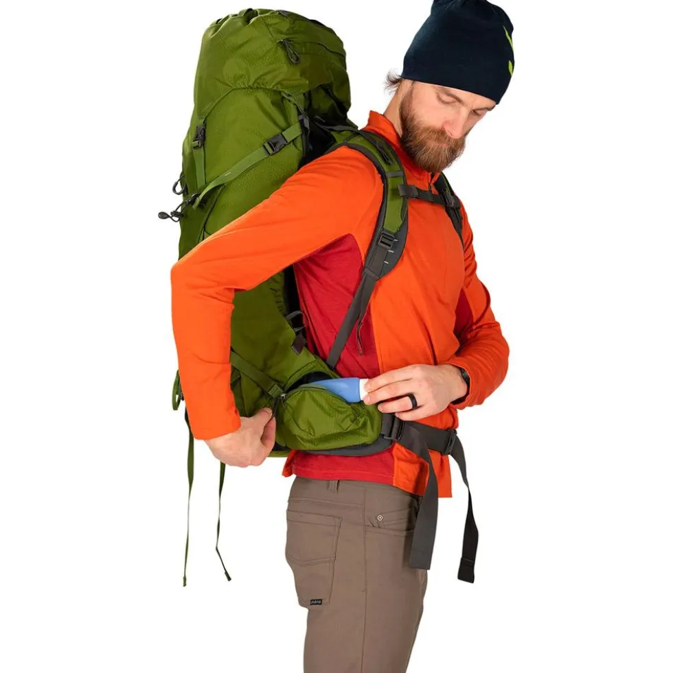 Zaino Osprey Aether 55 Garlic Mustard Green
