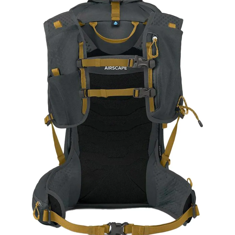 Zaino Osprey Talon Velocity 20 Dark Charcoal Tumbleweed Yellow