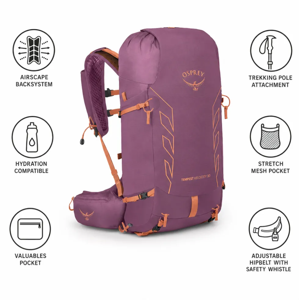 Zaino Osprey Tempest Velocity 30 Pashina Melon