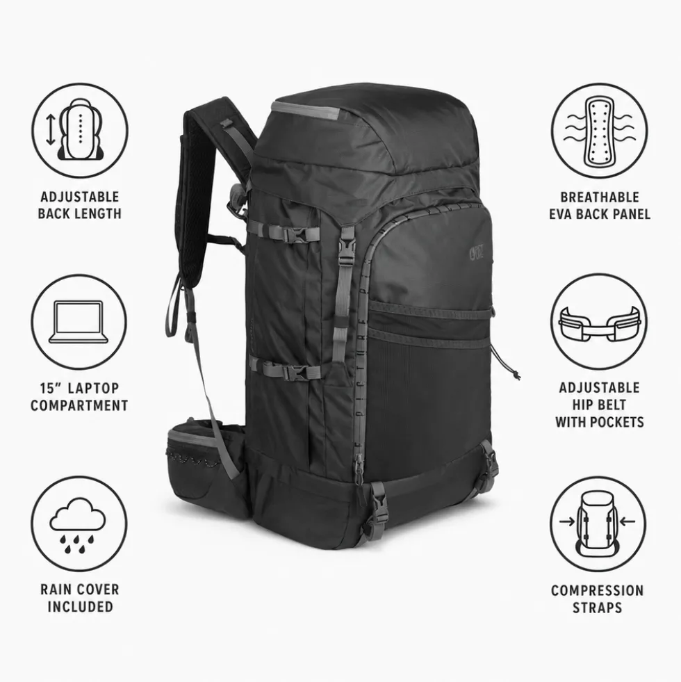 Zaino Picture Off Trax 40+10 Backpack Serenity Blue