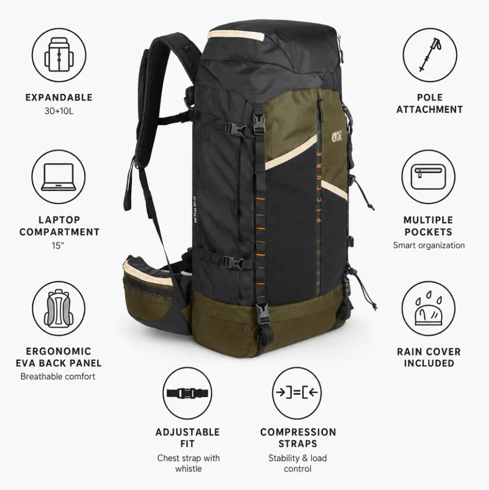 Zaino Picture Off Trax 30+10 Backpack Tobacco