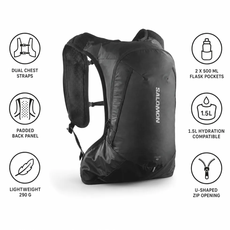 Zaino Salomon Cross 12 Black